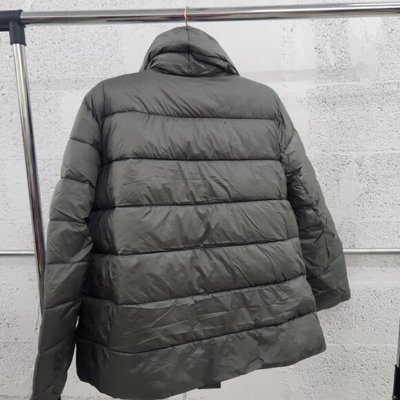NWT Tahari Women’s Puffer Jacket Water Repellent Premium Insulation Green XL - Picture 8 of 10